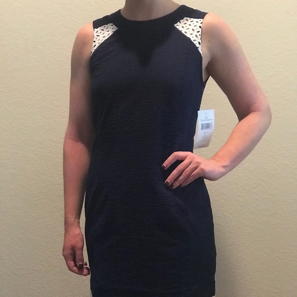 NWT Lauren James Sloane Dress in Navy Size XS